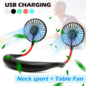 USB Rechargeable Portable Neck Fan
