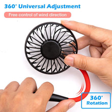 Load image into Gallery viewer, GIGGOZ - USB Rechargeable Portable Neck Fan