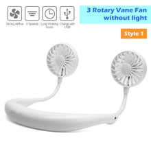 Load image into Gallery viewer, USB Rechargeable Portable Neck Fan