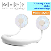 Load image into Gallery viewer, USB Rechargeable Portable Neck Fan