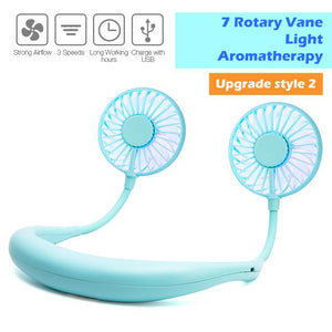 USB Rechargeable Portable Neck Fan