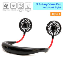 Load image into Gallery viewer, GIGGOZ - USB Rechargeable Portable Neck Fan