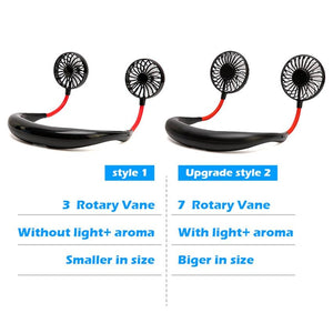 GIGGOZ - USB Rechargeable Portable Neck Fan