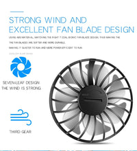 Load image into Gallery viewer, USB Rechargeable Portable Neck Fan